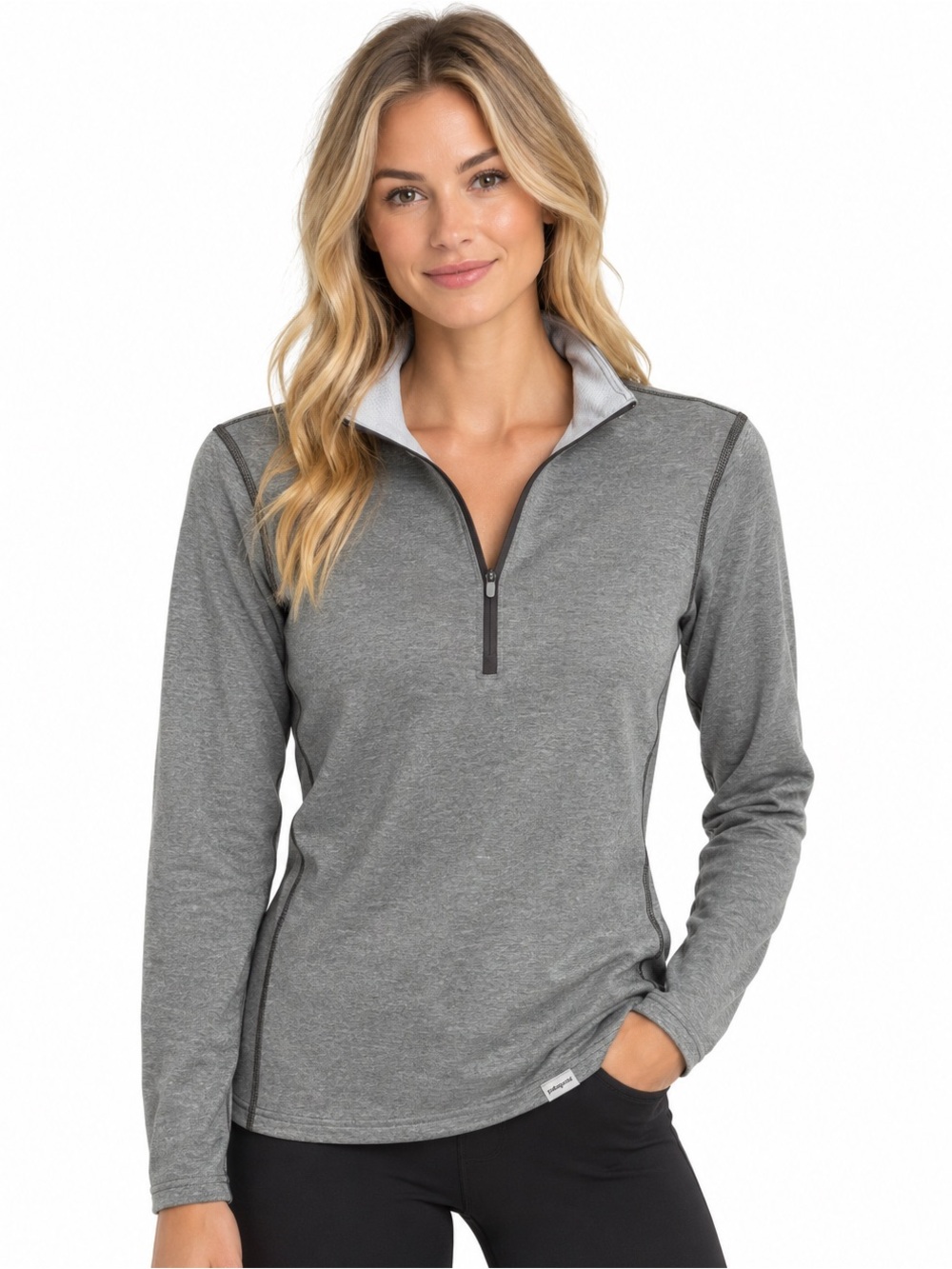 PATAGONIA Capilene base layer shirt size XS 1/4 zip gray